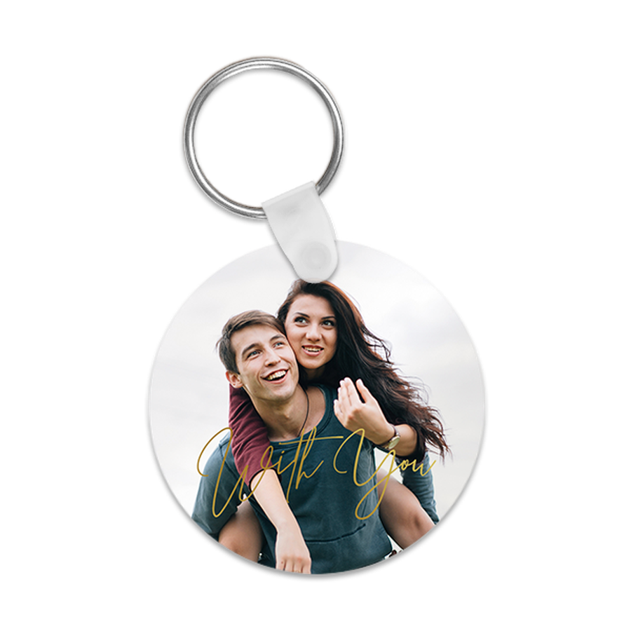 Gold Light Keychains | Custom Photo Keychains