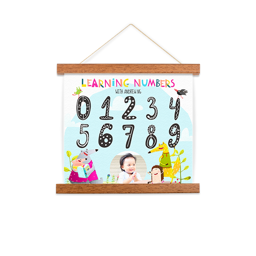 Learning Numbers Prints Photo Props Online | Create Hanging Canvas ...